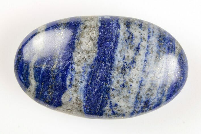 Polished Lapis Lazuli Palm Stone - Pakistan #187606